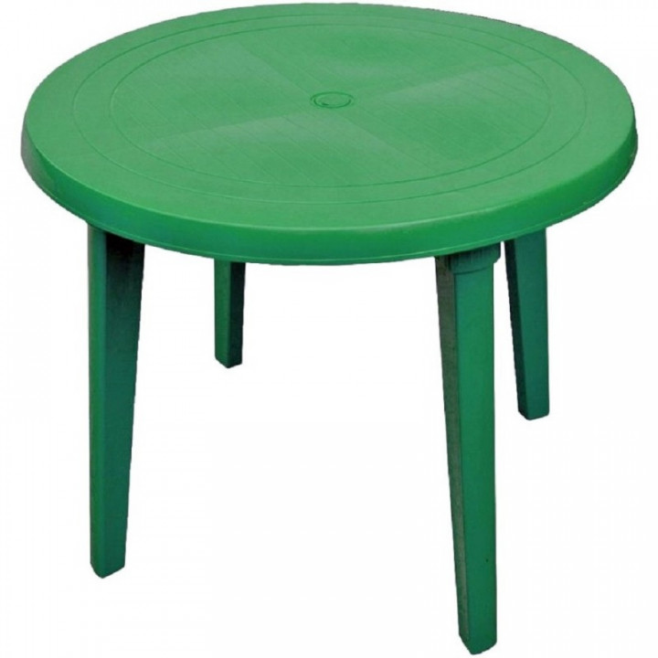 Стол круглый (900х900х750)(зеленый)